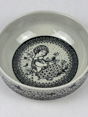 RARE Vintage MCM Nymolle Bjorn Wiinblad The Seasons Winter Cereal Bowl Denmark
